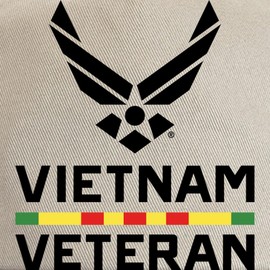CafePress USAF Vietnam Veteran Cap Unique Adjustable Baseball Hat Khaki