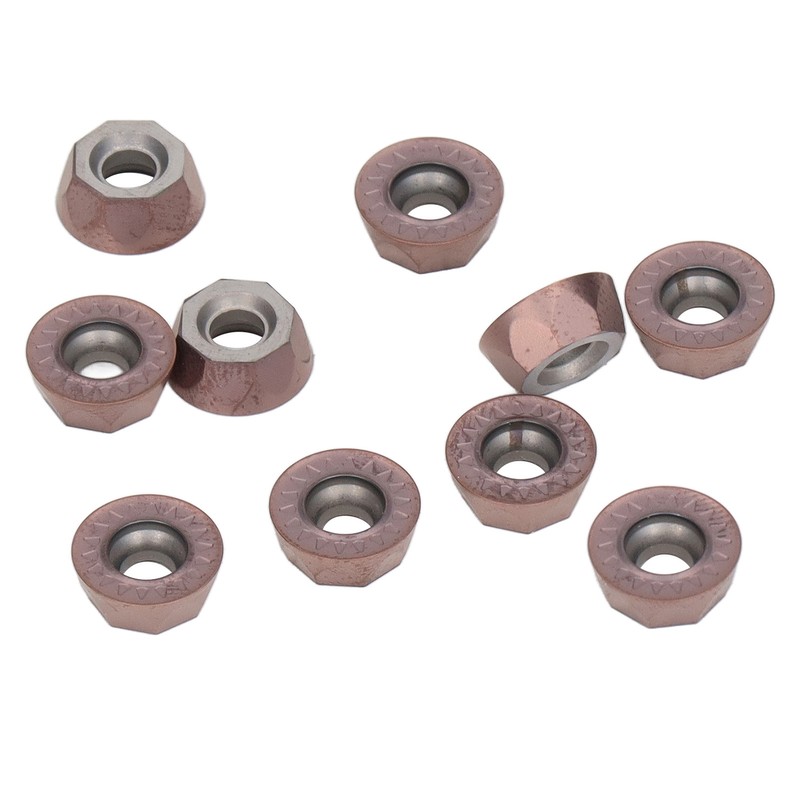 10PCS CNC Carbide Inserts Indexable Round Milling Inserts Lathe Cutting