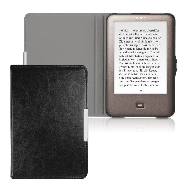 kwmobile Flip cover case for Tolino Shine - imitation leather