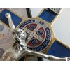 10.004.21 Blue Cross Gold Blue San Benedict 20cm Enamel with