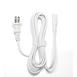 [UL Listed] OMNIHIL White 10 Feet Long AC Power Cord Compatible with Marshall Kilburn Speakers Black and Cream