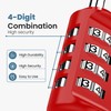 Sparkiva Combination Padlock with Code, 4 Digit Heavy Duty Lock