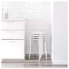 Ikea Marius Steel, Epoxy Powder Coating Stool (White), Set of