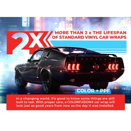 ColorFusion PPF by VViViD, Gloss Metallic Shadow Ash Grey Dry Apply PPF Vinyl Car Wrap Roll 1.3ft x 5ft