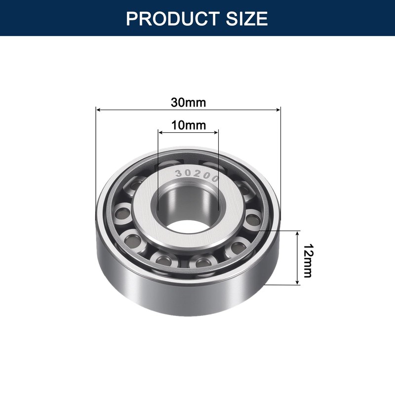 HIPicco 2 Pack 30201 Tapered Roller Bearing Cone and Cup