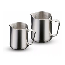 Dilitools Jarra Para Espumar Leche Café Set 2pz 350 Y 600ml Acero Inox