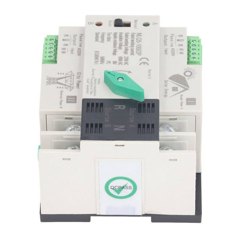 Dual Power Automatic Transfer Switch 2P PV to Utility Mini