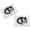 2 x 45mm 'Sleeping Cat' Erasers/Rubbers (ER00043302)