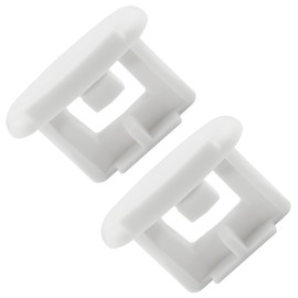 2 Pack WD12X10304 Dishwasher Upper Rack Slide End Cap Stop Clip Replacement Part by JPKTA Compatible with GE Hotpoint Kenmore Dishwashers Top Rack Repalces AP4484666 WD30X97 1556527 WD12X0344