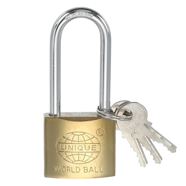PATIKIL Stainless Steel Padlocks 3.5", 1 Pcs Keyed Different Long