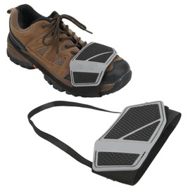 Motorcycle Shift Pad, Adjustable Shoe Boot Protector Cover, Black Rubber Anti-Wear Anti-Slip Gear Shifter Guards for Outdoor Motorbike Riding