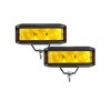 AUXBEAM 5" LED Light Bar Pods Offroad Driving Fog Amber
