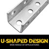VEVIVOOVY U-Shaped Brace Fitting,0.157“ Thick Heavy Duty Strut Connector Bracket