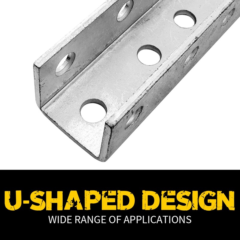 VEVIVOOVY U-Shaped Brace Fitting,0.157“ Thick Heavy Duty Strut Connector Bracket