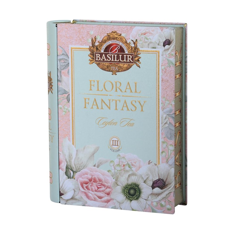 Basilur Floral Fantasy Tea Book - Luxury Tea Gift -