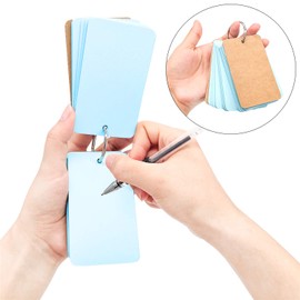 HGFLMR Flash Cards, 400 pcs with Binder Ring, 8 Set, 50 Sheets per Set, Assorted Colors