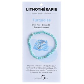 PharmaGem Lithotherapy Turquoise Wristband 4 mm