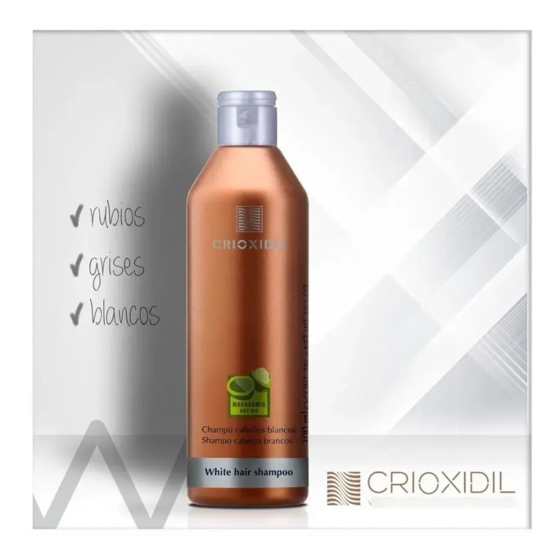 Crioxidil Shampoo Matizador Blancos Platinado 300ml H/españa