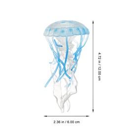 jojofuny Jellyfish Figurines Model Plastic Jellyfish Toy Simulation Sea Life Animal Figurine Science Toy Education Toy for Sea Creature Theme Party Supplies (Blue)