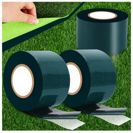 3 PCS Double Sided Turf Tape Artificial Grass Tape, 16.5 ft Self-Adhesive Grass Rug Tape, Artificial Turf Tape Seaming Tape Lawn for Lawn Garden Carpet Connecting Outdoor Carpet