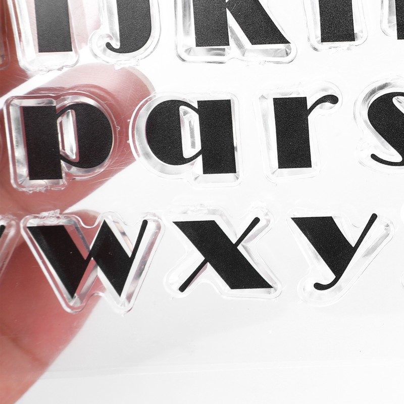 5Pcs Transparent Stamp TPR DIY Journal Scrapbooking Capital Lower Case