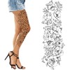 Tatodays Temporary tattoo sleeve for women Stick on flower rose