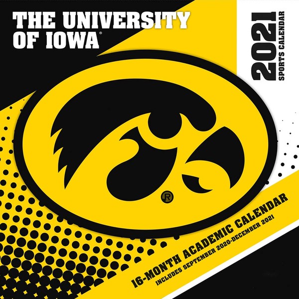 Iowa Hawkeyes 2021 12x12 Team Wall Calendar