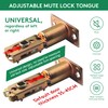 Mortice Latch 60/70mm Adjustable Passage Door Latch with Steel Panel