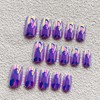 Square Press On Nails Medium Fake Nails Chrome False Nails