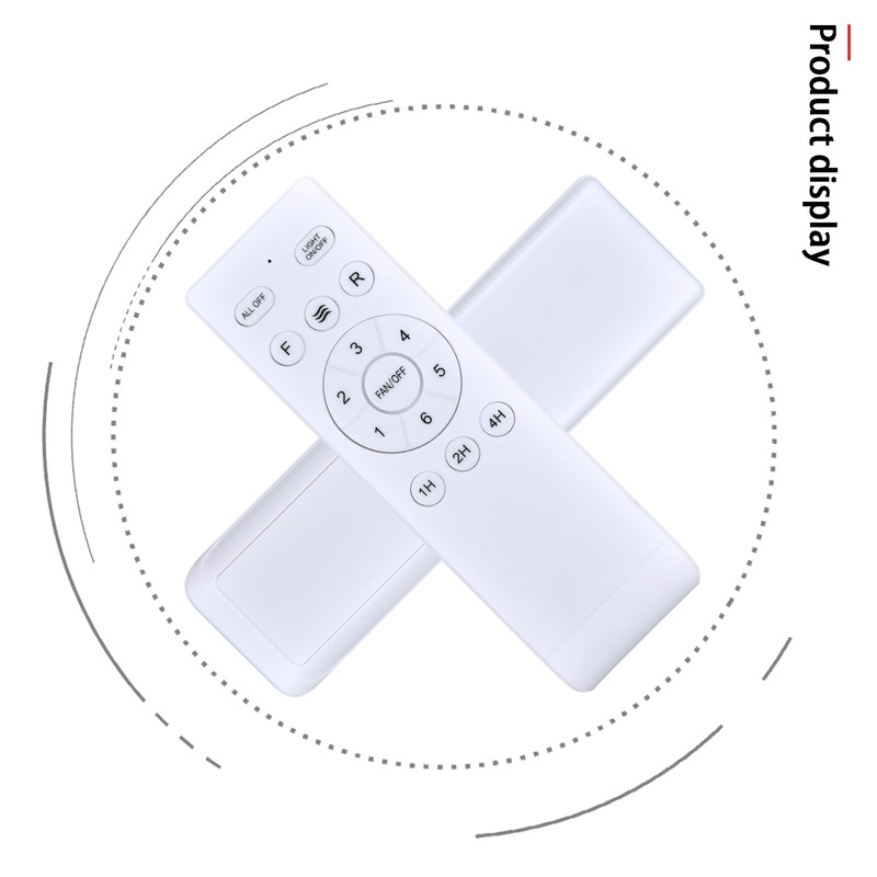 ZWP Replacement Remote Control for Fanbulous F-HL52BK-1D03 F-LY46BK-1X01 ‎F-SN56XX-1X0X F-TY52BK-1D01,
