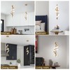 Vloitgol Spiral Led Pendant Light Fixtures, 5500K Gold Modern Led