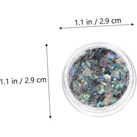 FOMIYES Gel de Brillo Corporal y Facial 12 Cajas de Purpurina Luminosa Segura para Maquillaje de Ojos y Uñas en Fiestas de Halloween y Navidad