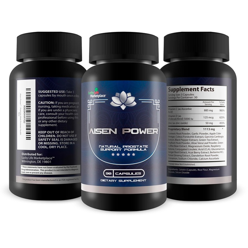  Aisen Power Supplement - Male Prostate Support Supplement -
