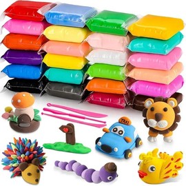 12/24/36 Color Air Drying Clay Set, Ultra Light Clay Belt Carving Tool - Perfect for DIY Crafts and Novelty Toys:_Multicolor_12 colors