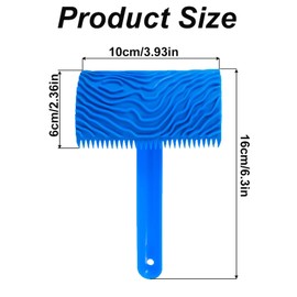 5 Pieces Wood Grain Tool Set, Wood Pattern Painting Tool, Household Wall Texture Roller Brush for Wall Decoration DIY