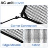 ECOOPTS 36"x36" Air Conditioner Top Mesh Cover with Bungee Cords