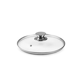 Tapa de Crystal Pomo Inox 22 cm