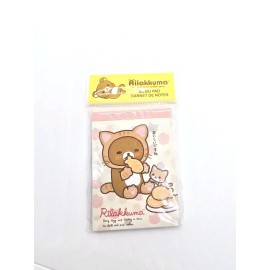 San-X Rilakkuma Bear Mini Memo Note Pad Kawaii Bear Cat Theme Mini Notepad New!