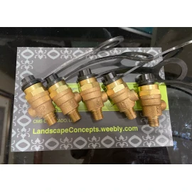 Wilkins 5-Pack (5) 1/8" x 1/4" NPT Test Cock Backflow Preventer Ported Valve PVB