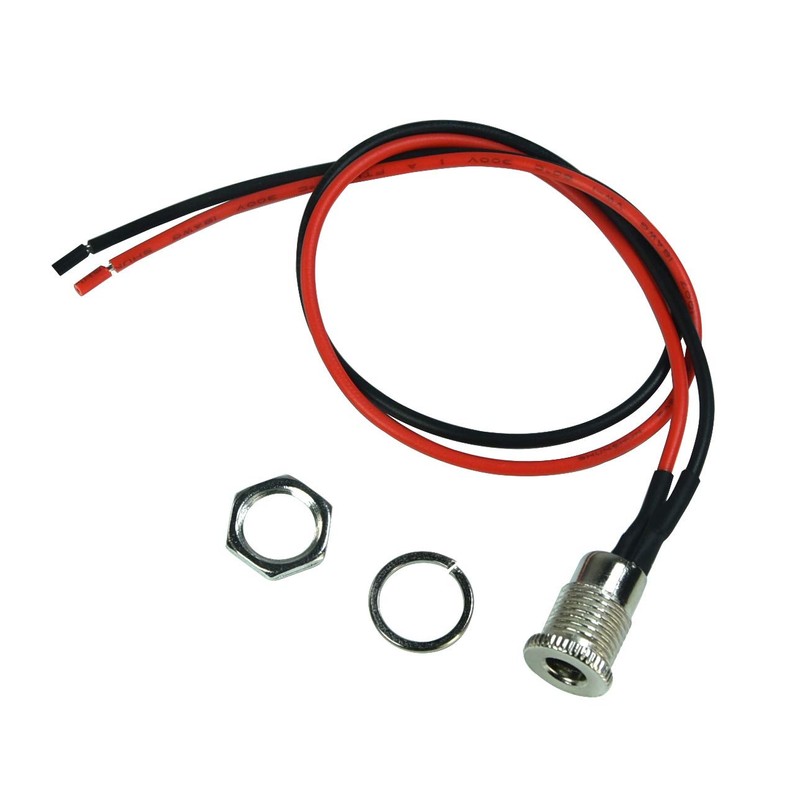 FILSHU 5.5 x 2.5 MM DC Power Jack Socket Threaded