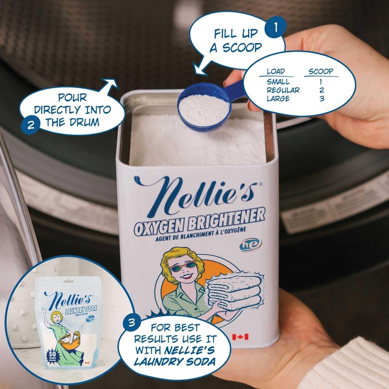 Nellie's Oxygen Brightener - 100 Scoops - Planet Friendly Stain