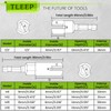 TLEEP Wing Nut Driver 1/2" 9mm 12mm 15mm 19mm and