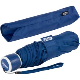 iX-brella Mini Ultra Light - Women's Pocket Umbrella with Large Roof - Extra Light, blue, Pocket umbrella hand opener