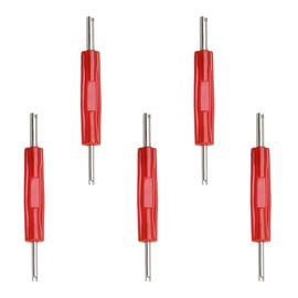 DUSCOKE 5PCS Valve Core Removal Tool, Double Head Schrader Valve Stem Core Remover, Motorcycle & Truck Tire Repair Install Tool (Double Head)