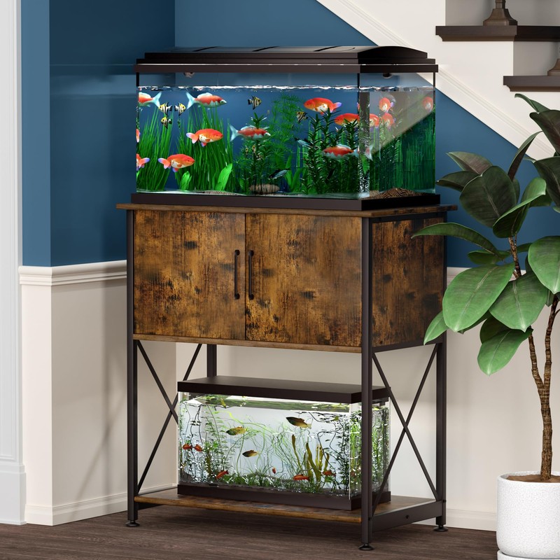 Herture 20-29 Gallon Aquarium Stand Metal Frame Fish Tank Stand