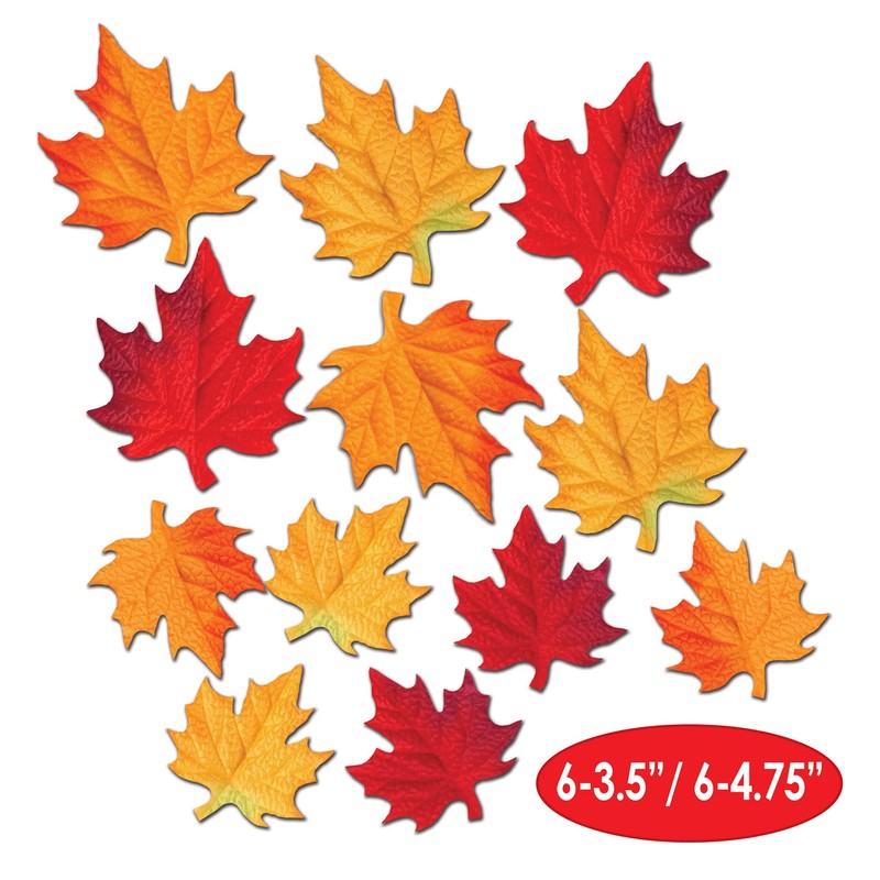 Deluxe Fabric Autumn Leaves Cutouts