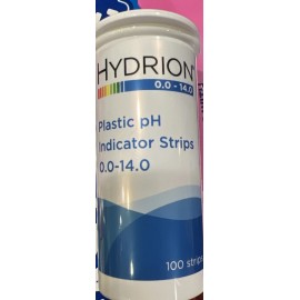 Hydrion 9800 Plastic Ph Indicator Strips, Spectral, Range 0 To 14 Ph, Test
