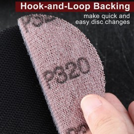 SPEEDWOX 3-Inch 320 Grit Aluminium Oxide Mesh Abrasive Dust Free Sanding Discs, Virtually Dust-Free, Box of 25, Compatible with Random Orbital Sander and Hand Sander