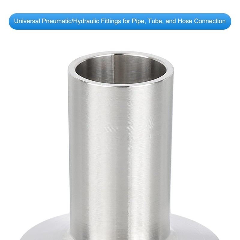 PATIKIL Stainless Steel 304 Sanitary Fitting, 2pcs Long Weld Clamp