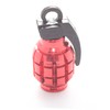 4 x valve caps, hand grenade, colour: red, valve cap,